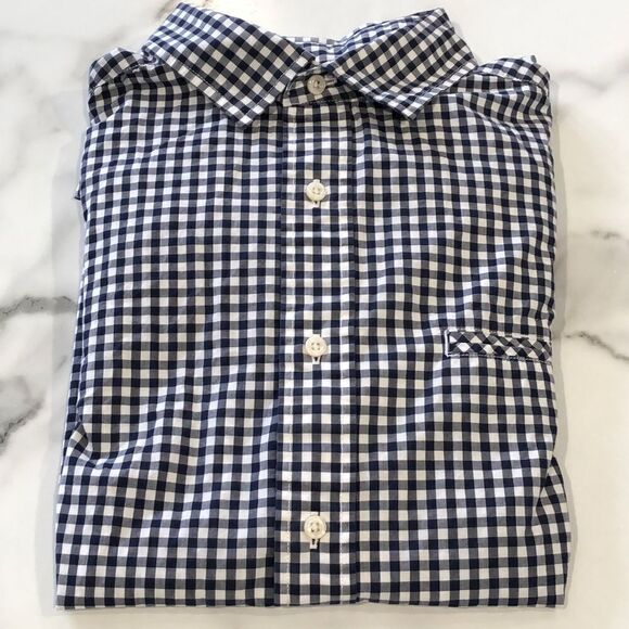 Cremiuex Slim Fit Gingham Buttun Up Sz. L - Picture 1 of 7